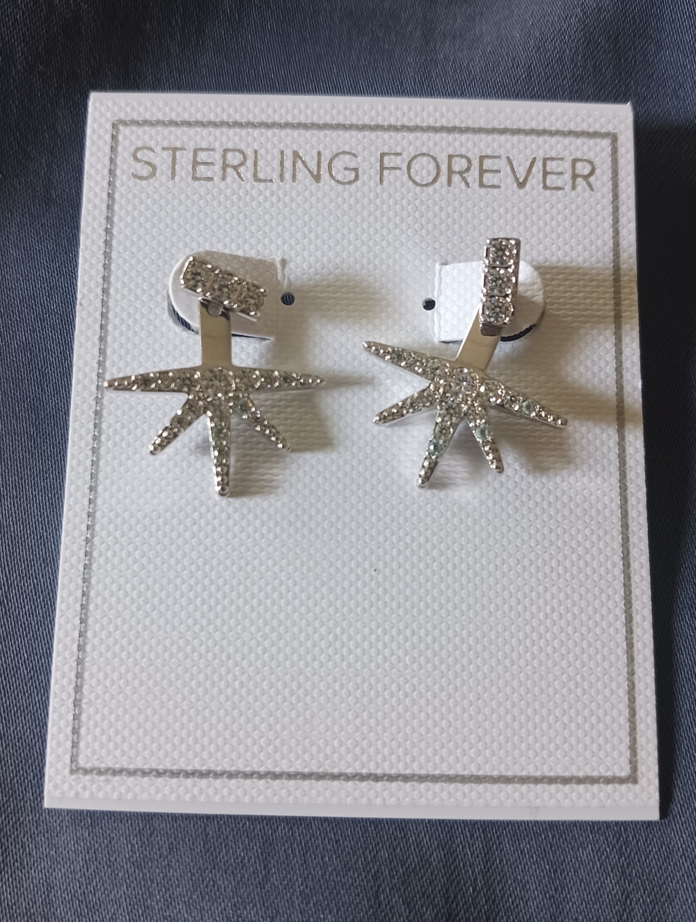 Sterling Forever Starburst Earrings - Silver | New